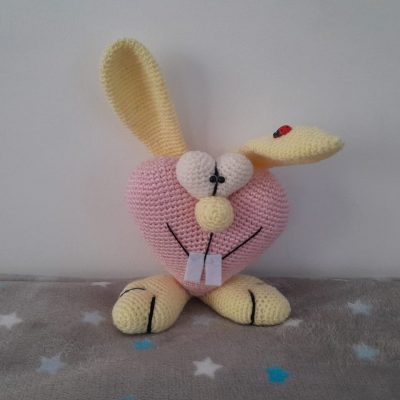 Crochet Souvenir Bunny Heart – Cute Gift Idea, Soft Toy