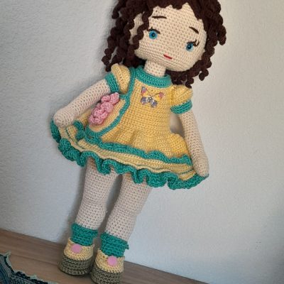 Bella in Yellow – Handmade Crochet Doll
