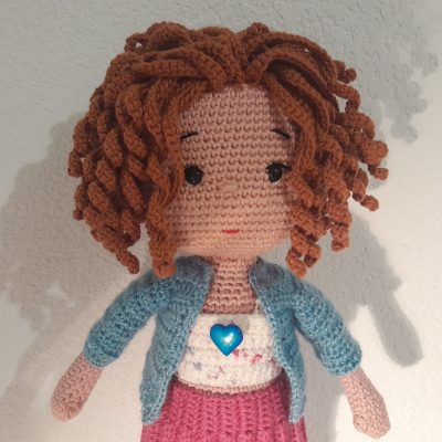 Rosie the Curly-Haired Doll – Handmade Crochet Friend
