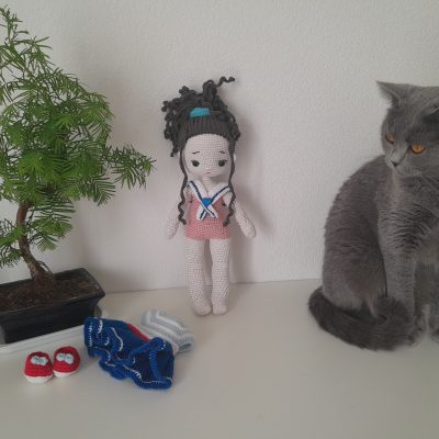 Sailor Girl – Handmade Crochet Doll
