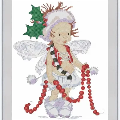 Christmas Fairy — PDF Cross Stitch Pattern