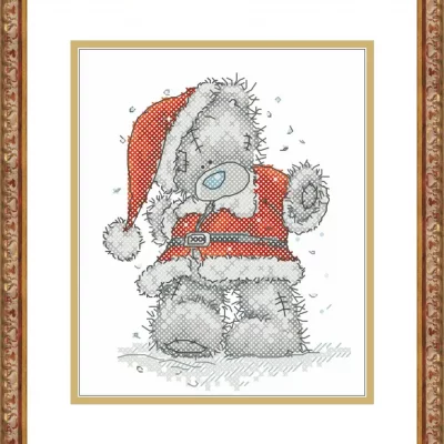 Snowy Santa Bear – PDF Cross Stitch Pattern