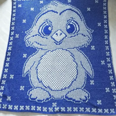 Baby Chick Mosaic Crochet Blanket Patt…