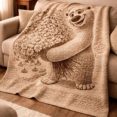 Joyful Bear with Flowers – Overl…