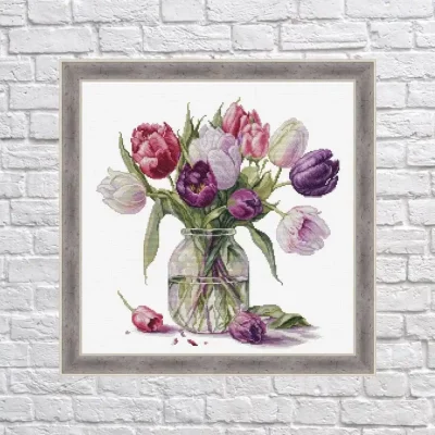 Tulip Bouquet – Cross Stitch Pat…